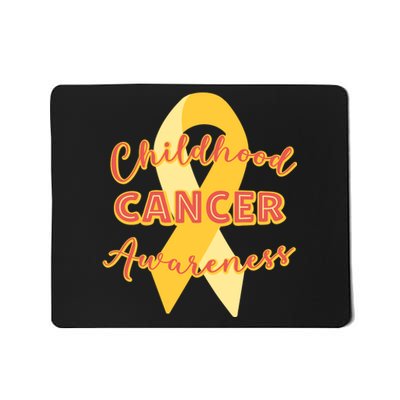 Childhood Cancer Awarebess Golden Gold Robbon Mousepad