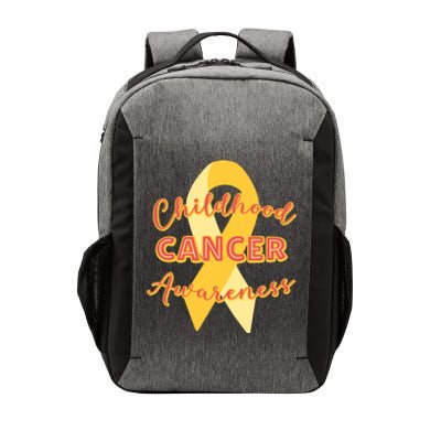 Childhood Cancer Awarebess Golden Gold Robbon Vector Backpack