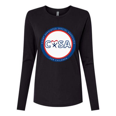 Casa Court Appointed Special Advocates Logo Womens Cotton Relaxed Long Sleeve T-Shirt