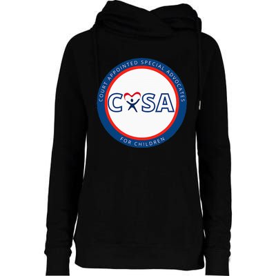 Casa Court Appointed Special Advocates Logo Womens Funnel Neck Pullover Hood