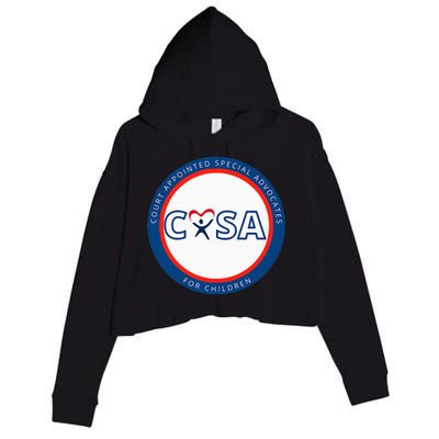 Casa Court Appointed Special Advocates Logo Crop Fleece Hoodie