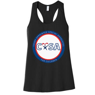 Casa Court Appointed Special Advocates Logo Women's Racerback Tank