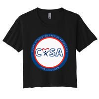 Casa Court Appointed Special Advocates Logo Women's Crop Top Tee