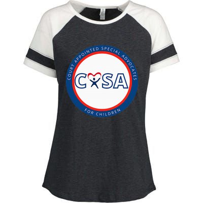 Casa Court Appointed Special Advocates Logo Enza Ladies Jersey Colorblock Tee