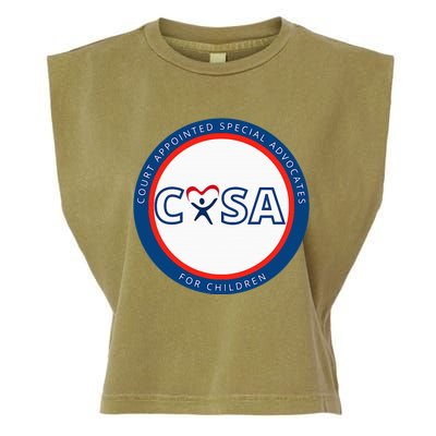 Casa Court Appointed Special Advocates Logo Garment-Dyed Women's Muscle Tee