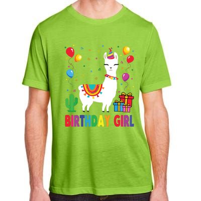 Cool Cute Alpaca Llama Cactus Birthday Girl Party Animal 3090 Adult ChromaSoft Performance T-Shirt