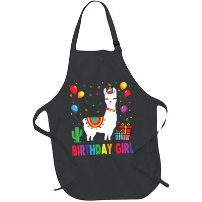 Cool Cute Alpaca Llama Cactus Birthday Girl Party Animal 3090 Apron