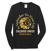 Childhood Cancer Awareness In September We Wear Gold Tall Long Sleeve T-Shirt