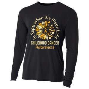 Childhood Cancer Awareness In September We Wear Gold Cooling Performance Long Sleeve Crew