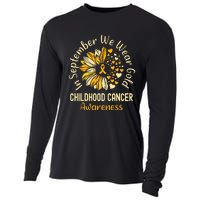 Childhood Cancer Awareness In September We Wear Gold Cooling Performance Long Sleeve Crew