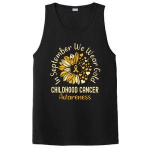 Childhood Cancer Awareness In September We Wear Gold PosiCharge Competitor Tank