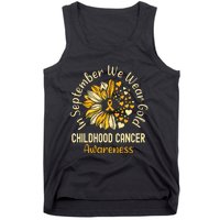 Childhood Cancer Awareness In September We Wear Gold Tank Top