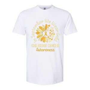 Childhood Cancer Awareness In September We Wear Gold Softstyle CVC T-Shirt