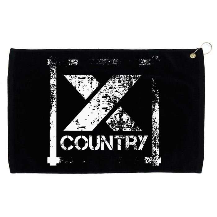 Cross Country Athlete Track Running Grommeted Golf Towel