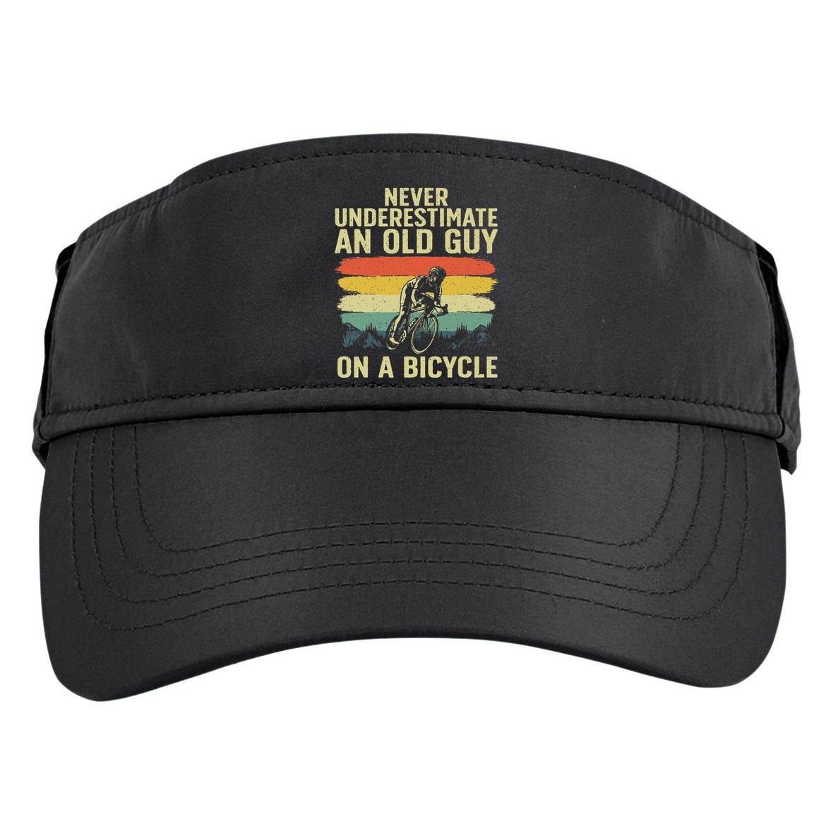 Cool Cycling Art For Grandpa Bicycle Riding Cycle Racing Adult Drive Performance Visor