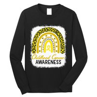 Childhood Cancer Awareness Hope Support Strong Warrior Long Sleeve Shirt