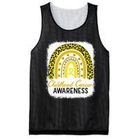 Childhood Cancer Awareness Hope Support Strong Warrior Mesh Reversible Basketball Jersey Tank