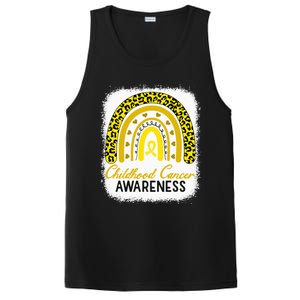 Childhood Cancer Awareness Hope Support Strong Warrior PosiCharge Competitor Tank