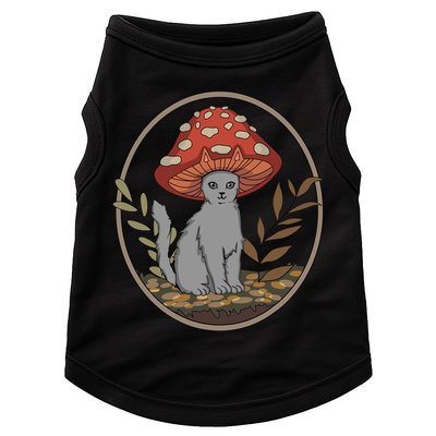 Cottagecore Cats Aesthetic Cat Mushroom Hat Kawaii Doggie Tank