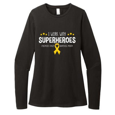 Childhood Cancer Awareness Rn Nurse Pediatric Oncology Womens CVC Long Sleeve Shirt