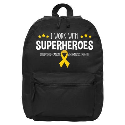 Childhood Cancer Awareness Rn Nurse Pediatric Oncology 16 in Basic Backpack