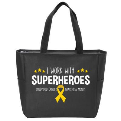 Childhood Cancer Awareness Rn Nurse Pediatric Oncology Zip Tote Bag