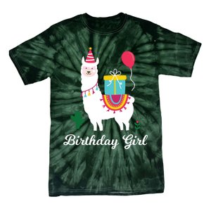 Cool Cute Alpaca Llama Cactus Girl Birthday Party Animal Tie-Dye T-Shirt