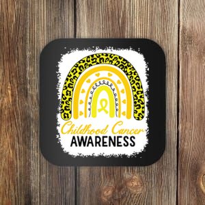 Childhood Cancer Awareness Rainbow Awareness Ribbon Coaster