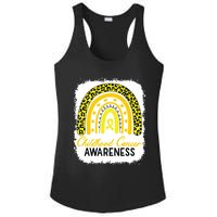 Childhood Cancer Awareness Rainbow Awareness Ribbon Ladies PosiCharge Competitor Racerback Tank