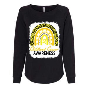 Childhood Cancer Awareness Rainbow Awareness Ribbon Womens California Wash Sweatshirt