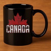 Canada 11oz C Handle Ceramic Mug