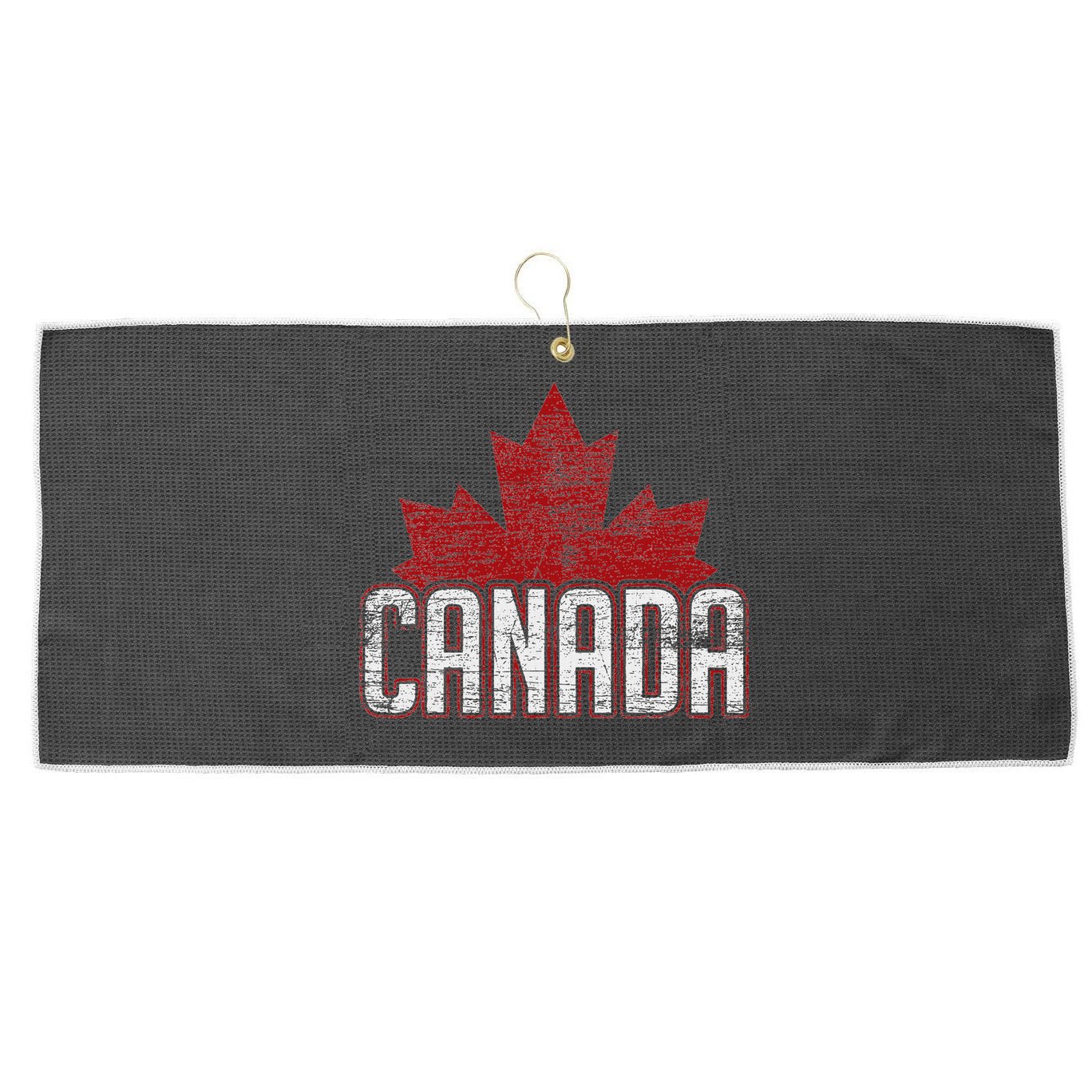 Canada Large Microfiber Waffle Golf Towel
