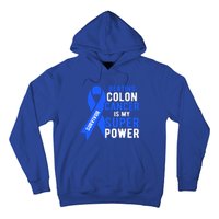 Colon Cancer Awareness Survivor Superpower Gift Hoodie