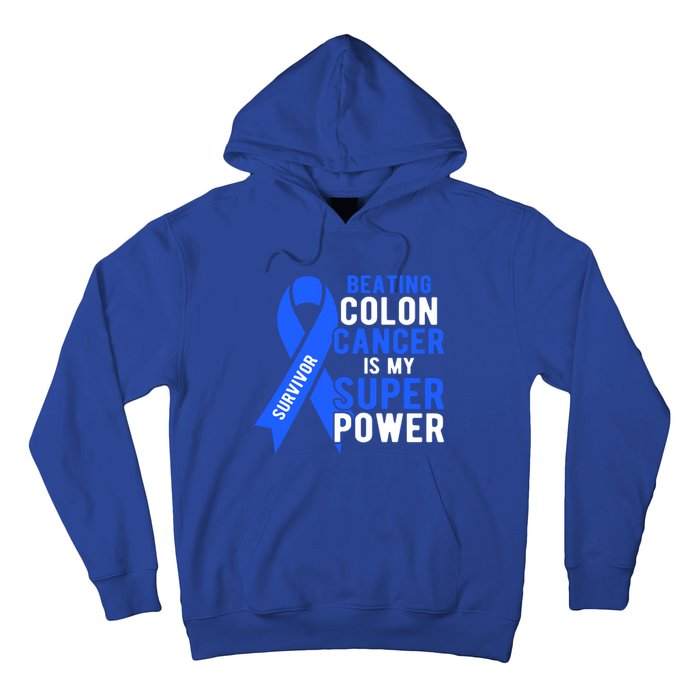 Colon Cancer Awareness Survivor Superpower Gift Hoodie