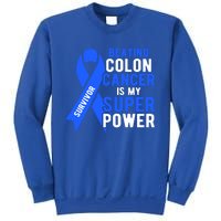 Colon Cancer Awareness Survivor Superpower Gift Sweatshirt