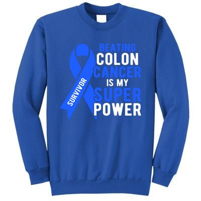 Colon Cancer Awareness Survivor Superpower Gift Sweatshirt