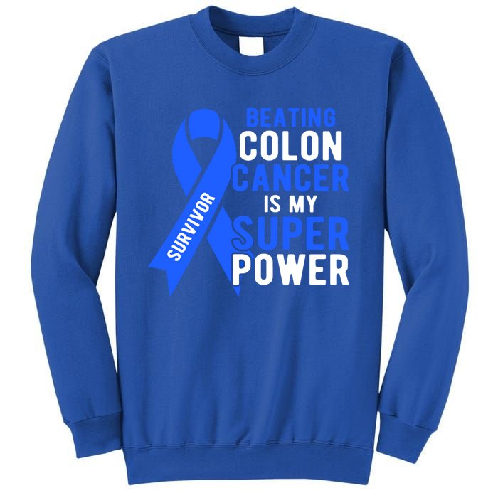 Colon Cancer Awareness Survivor Superpower Gift Sweatshirt