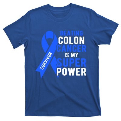 Colon Cancer Awareness Survivor Superpower Gift T-Shirt