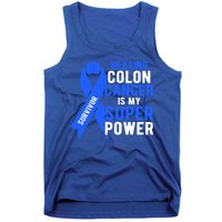 Colon Cancer Awareness Survivor Superpower Gift Tank Top