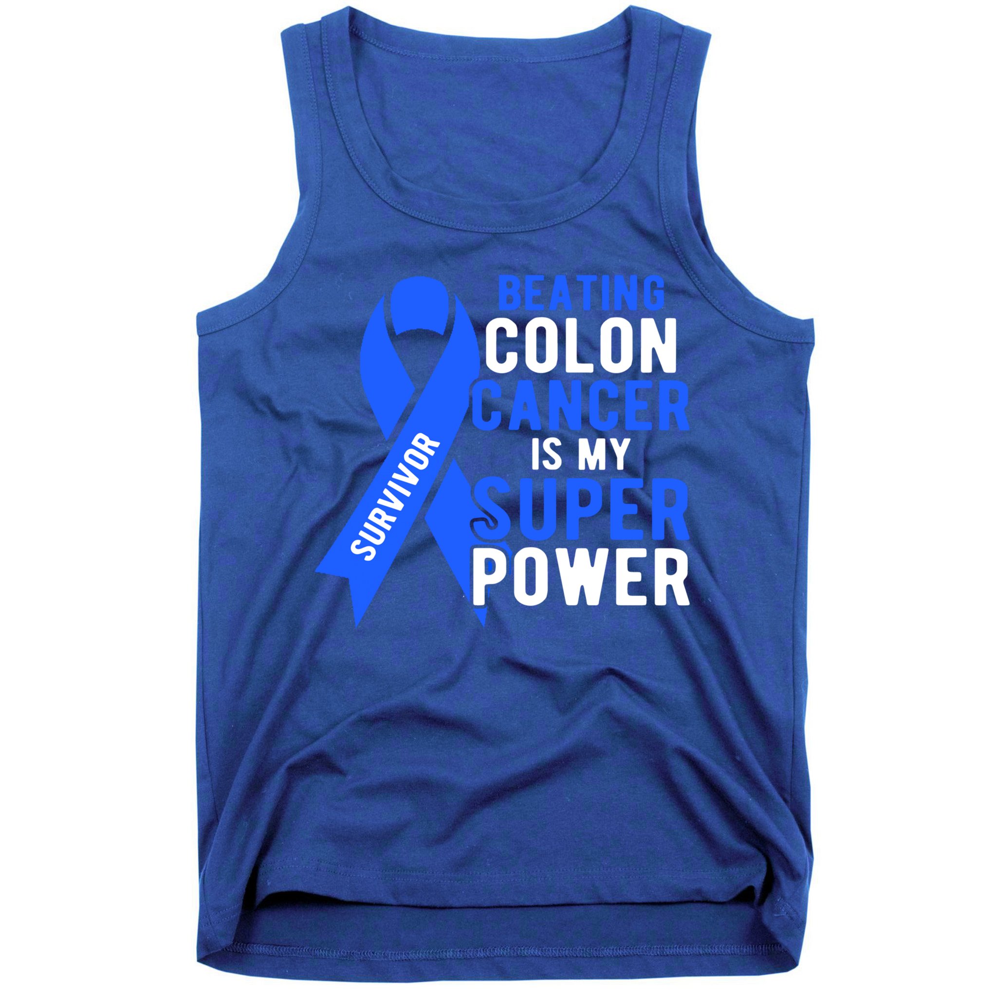 Colon Cancer Awareness Survivor Superpower Gift Tank Top