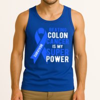 Colon Cancer Awareness Survivor Superpower Gift Tank Top