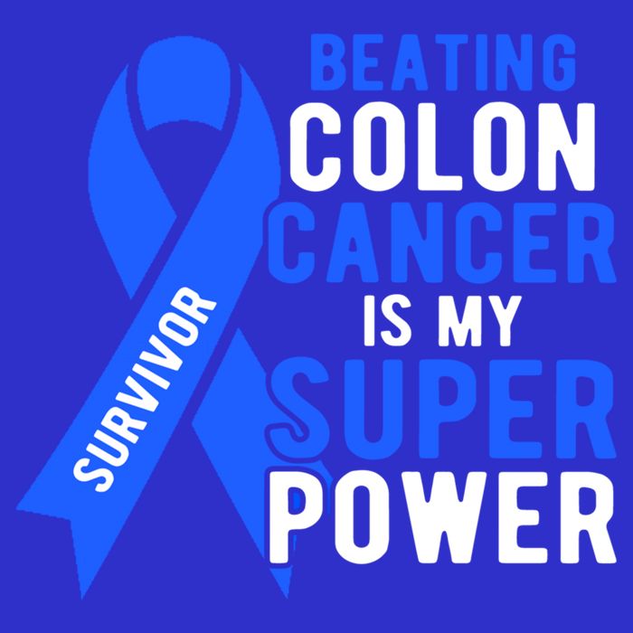 Colon Cancer Awareness Survivor Superpower Gift Tank Top