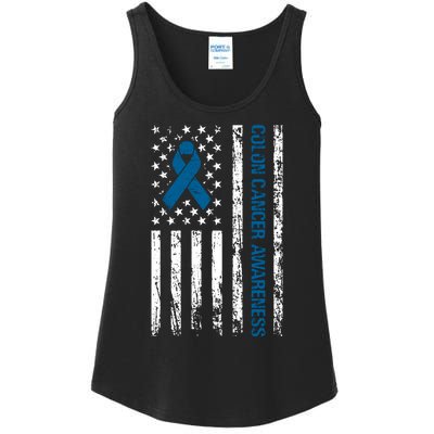 Colon Cancer Awareness Ladies Essential Tank