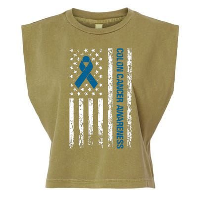 Colon Cancer Awareness Garment-Dyed Women's Muscle Tee