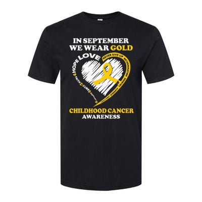 Childhood Cancer Awareness In September We Wear Gold Softstyle CVC T-Shirt