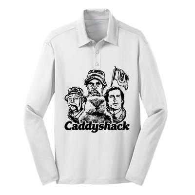 Caddyshack Silk Touch Performance Long Sleeve Polo