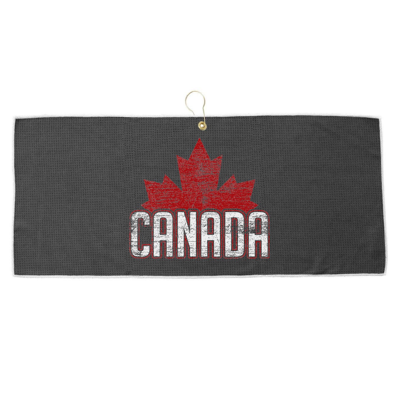 Canada Large Microfiber Waffle Golf Towel