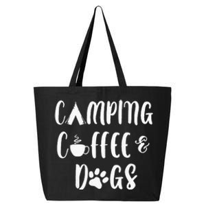 Camping Coffee And Dogs Outdoor Adventure Puppy Lover 25L Jumbo Tote