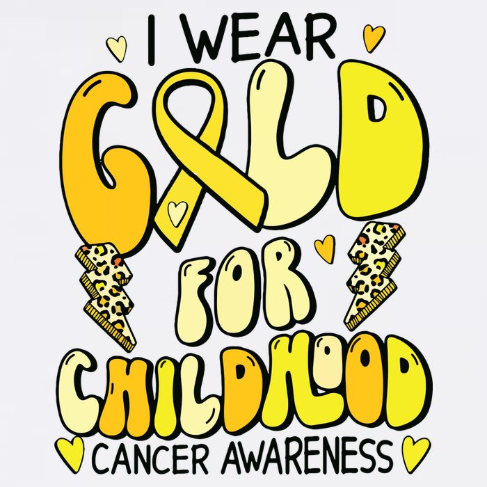Childhood Cancer Awareness Support Retro Yellow Ribbon T-Shirt