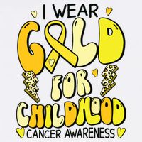 Childhood Cancer Awareness Support Retro Yellow Ribbon Bucket Hat